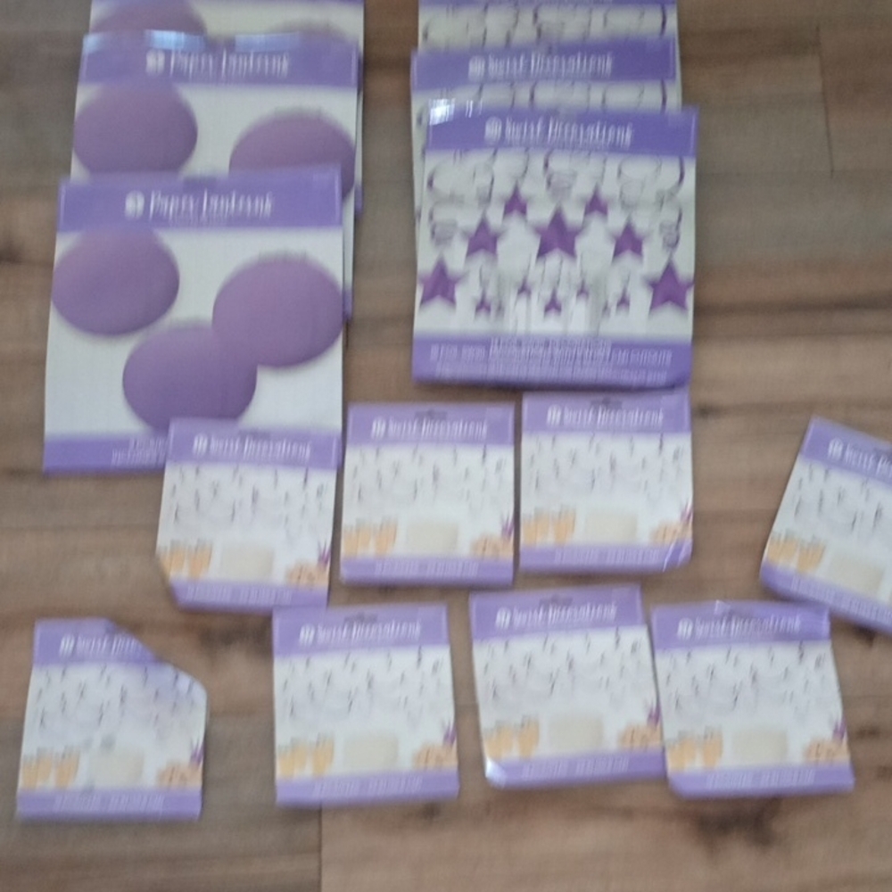 Purple Polka Dot Party Decorations Set